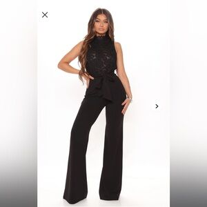 Elegant Black Lace Jumpsuit